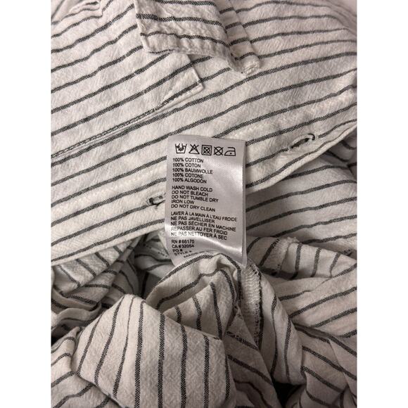 Rue Stiic Jumpsuit XS Womens Anthropologie Pinstripe Lightweight Coveralls - Picture 10 of 10